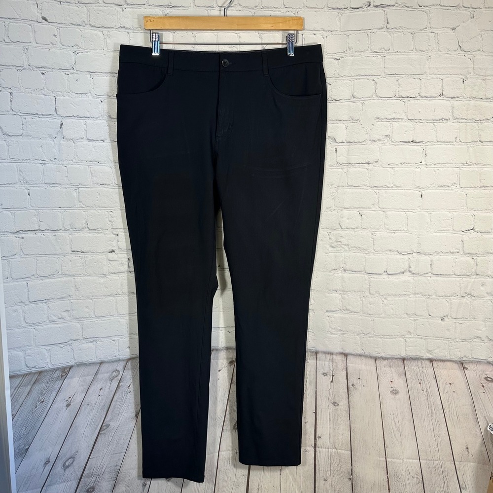 Vuori Meta Pant Mens 36 Black Performance Travel Golf Trousers V430